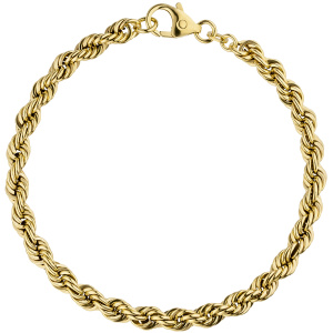 Kordelarmband 585 Gold Gelbgold 21 cm Armband Goldarmband