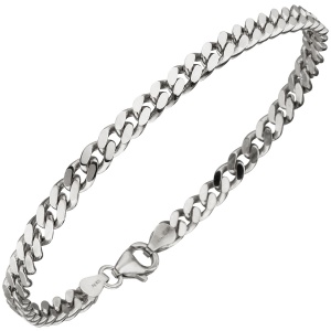 Panzerarmband 925 Sterling Silber 21 cm Armband Silberarmband