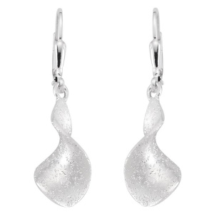 Preview: Ohrhänger 925 Sterling Silber matt Ohrringe Boutons Silberohrringe