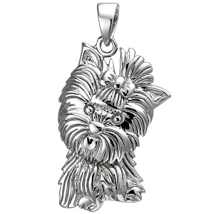 Anhänger Westhighland Terrier 925 Sterling Silber Silberanhänger