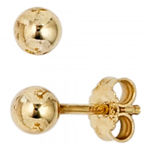 Ohrstecker 333 Gold Gelbgold Ohrringe Kugelohrstecker