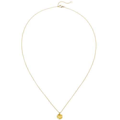 Preview: Collier 750 Gold Gelbgold matt 45 cm