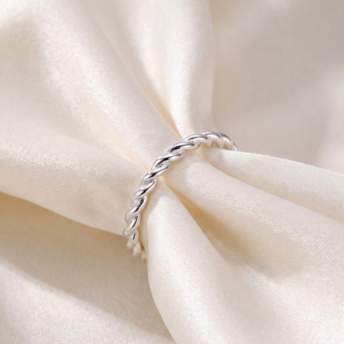 Preview: Damen Ring geflochten 925 Sterling Silber Silberring