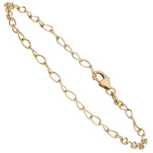 Ankerarmband weit 375 Gold Gelbgold 19 cm Armband Goldarmband