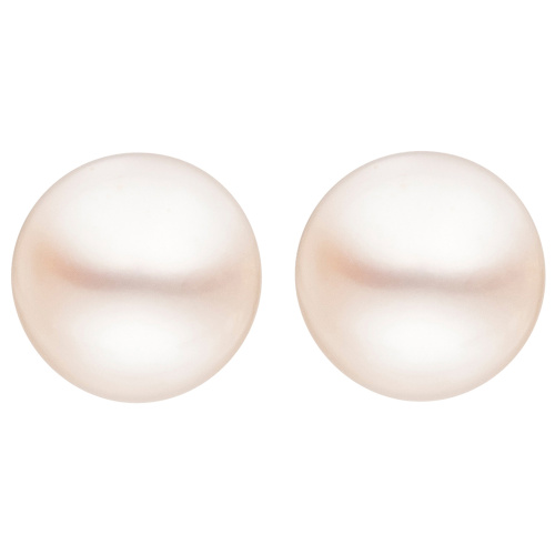Preview: Ohrstecker 585 Gold Gelbgold 2 Süßwasser Perlen 8 mm