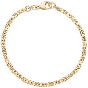 Königsarmband 333 Gold Gelbgold massiv 21 cm Armband Goldarmband