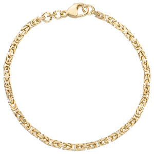 Königsarmband 333 Gold Gelbgold massiv 21 cm Armband Goldarmband