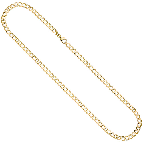 Panzerkette 333 Gold Gelbgold 5,7 mm 60 cm Kette Halskette