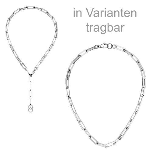 Preview: Y-Collier Halskette Edelstahl 55 cm