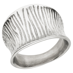 Damen Ring Edelstahl breit