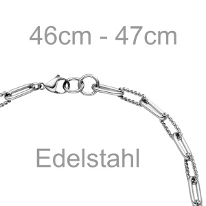 Preview: Halskette Edelstahl 47 cm