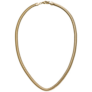 Collier Halskette Edelstahl goldfarben beschichtet 45 cm