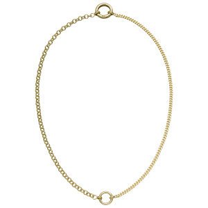 Collier Halskette 925 Sterling Silber vergoldet 43 cm