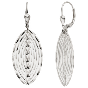 Ohrhänger 925 Sterling Silber diamantiert Ohrringe Boutons Silberohrringe