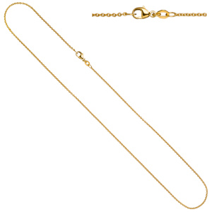 Rund-Ankerkette 750 Gold Gelbgold 1,5 mm 45 cm Kette Halskette Goldkette