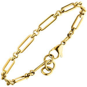 Armband Edelstahl goldfarben 20 cm