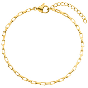 Armband Edelstahl goldfarben 20 cm