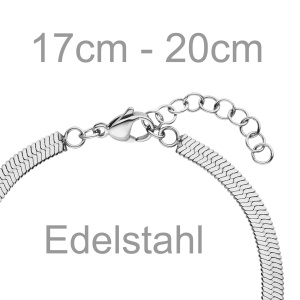 Preview: Armband Edelstahl 20 cm