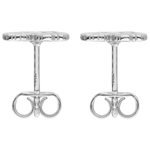 Preview: Ohrstecker Herzförmiger Lebensbaum 925 Sterling Silber mattiert Ohrringe