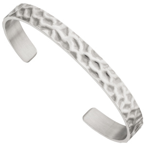 Preview: Armspange / offener Armreif 925 Sterling Silber mattiert