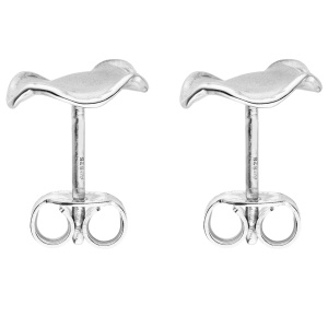 Preview: Ohrstecker 925 Sterling Silber mattiert Ohrringe