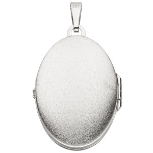 Preview: Medaillon oval 925 Sterling Silber bicolor vergoldet