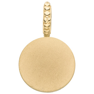 Preview: Anhänger 375 Gold Gelbgold 1 Chalcedon rosa