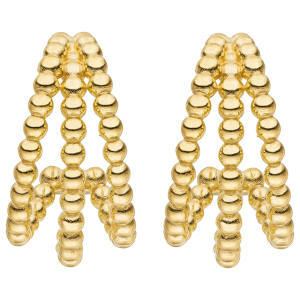 Halbcreolen 375 Gold Gelbgold Ohrringe Creolen