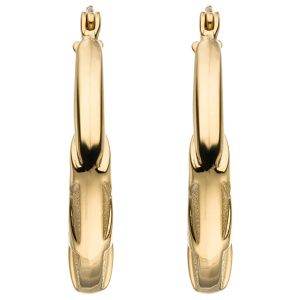 Preview: Creolen 375 Gold Gelbgold Ohrringe