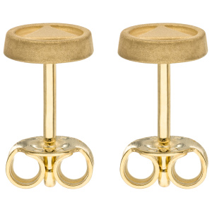 Preview: Ohrstecker Dreieck 375 Gold Gelbgold mattiert Ohrringe