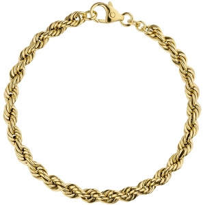 Kordelarmband 585 Gold Gelbgold 3,2 mm 19 cm