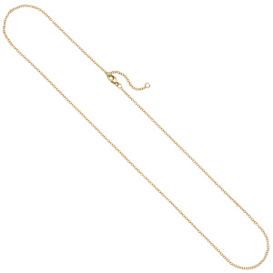 Preview: Weit-Ankerkette 750 Gold Gelbgold 1,5 mm 45 cm Kette Halskette Goldkette