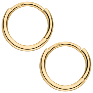 Preview: Creolen 750 Gold Gelbgold Ohrringe