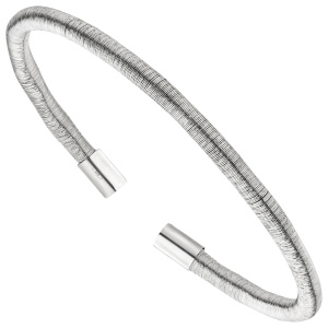 Preview: Armspange / offener Armreif 925 Sterling Silber 17 cm Armband Silberarmband