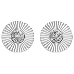 Preview: Ohrstecker 925 Sterling Silber 14 Zirkonia Ohrringe Silberohrringe