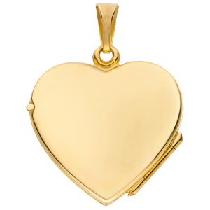 Medaillon Herz 333 Gold Gelbgold Herzanhänger