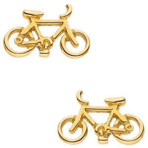 Preview: Ohrstecker Fahrrad 333 Gold Gelbgold Ohrringe Goldohrringe
