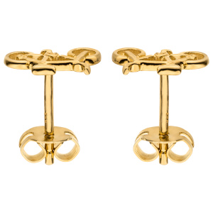 Preview: Ohrstecker Fahrrad 333 Gold Gelbgold Ohrringe Goldohrringe