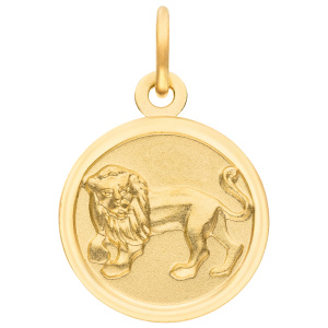 Anhänger Sternzeichen Löwe rund 333 Gold Gelbgold matt
