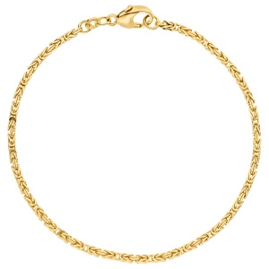 Preview: Königsarmband 333 Gold Gelbgold 18,5 cm