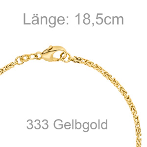 Preview: Königsarmband 333 Gold Gelbgold 18,5 cm