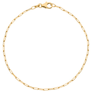 Ankerarmband weit 585 Gold Gelbgold diamantiert 19 cm