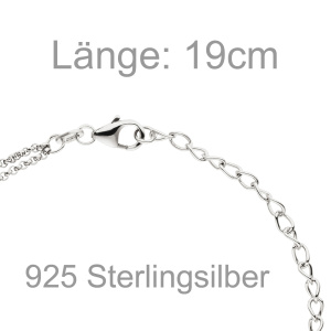 Preview: Armband 925 Sterling Silber 19 cm