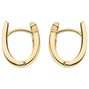 Creolen 333 Gold Gelbgold 2 Zirkonia Ohrringe Goldcreolen Goldohrringe