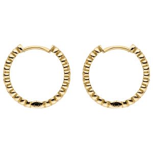 Creolen 333 Gold Gelbgold 52 Zirkonia Ohrringe Goldcreolen Goldohrringe