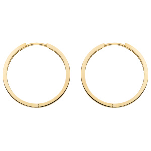 Preview: Creolen 333 Gold Gelbgold Ohrringe Goldcreolen Goldohrringe