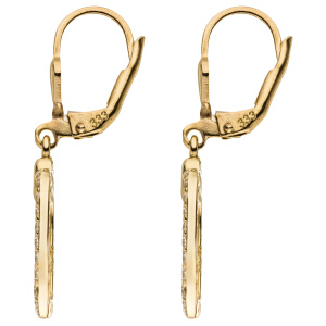 Ohrhänger 333 Gold Gelbgold 46 Zirkonia Ohrringe Boutons Goldohrringe