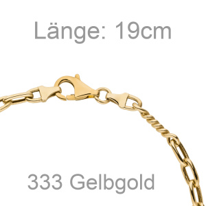 Preview: Armband 333 Gold Gelbgold 19 cm Goldarmband