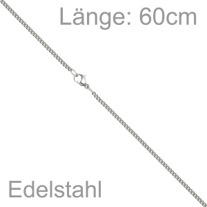 Panzerkette Edelstahl 60 cm Kette Halskette Karabiner