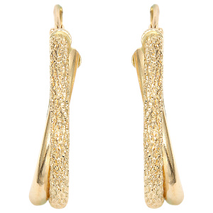 Preview: Creolen 585 Gold Gelbgold Ohrringe Goldcreolen Goldohrringe